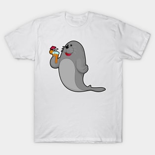 Seal at Drinking with Juice T-Shirt